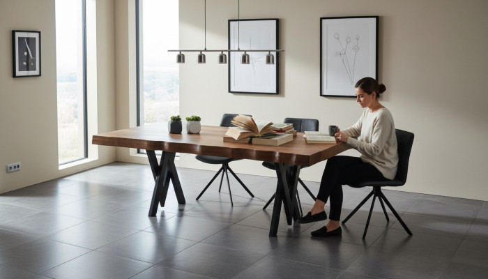 Table basse moderne marron Salon Table basse de luxe Table d'appoint