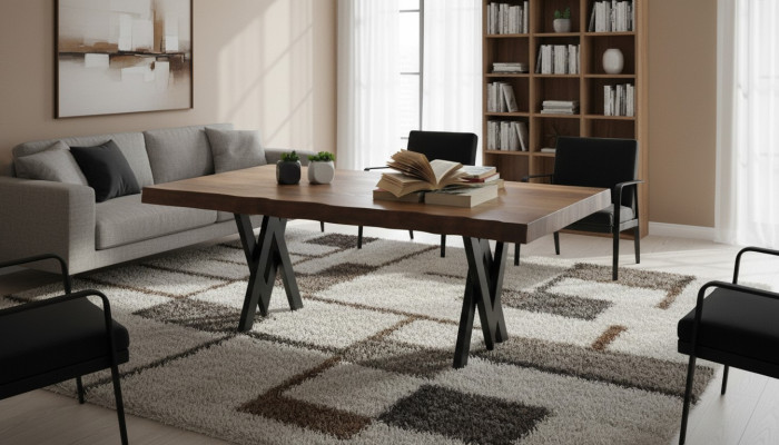 Table basse moderne marron Salon Table basse de luxe Table d'appoint