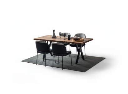 Table à manger en bois brun Tables à manger robustes en bois Tables en bois Meubles de luxe