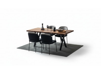 Table à manger en bois brun Tables à manger robustes en bois Tables en bois Meubles de luxe