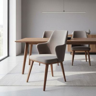 Ensemble complet de chaises de salle à manger Chaises de cuisine Chaises en tissu 6 pièces