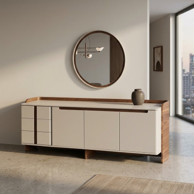 Buffet moderne, buffet de salon design, armoire de luxe 2 pièces