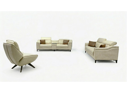 Complet e Couch Set Designer 3 places Deux places Luxueux Fauteuil