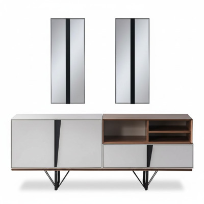 Luxury Sideboard Sideboard Wardrobe Chest of drawers Wooden Cabinet Wood White Buffet de luxe Armoire Buffet Commode Armoire en bois Blanc