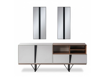 Luxury Sideboard Sideboard Wardrobe Chest of drawers Wooden Cabinet Wood White Buffet de luxe Armoire Buffet Commode Armoire en bois Blanc