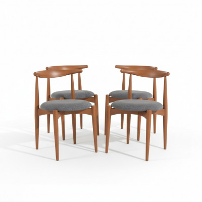 Ensemble de chaises de cuisine Chaises de salle à manger Chaises en bois Ensemble de 4 chaises marron