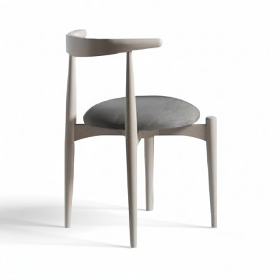 Groupe Chaises de cuisine Chaises de salle à manger Ensemble de chaises en bois 2 pièces Chaises Beige