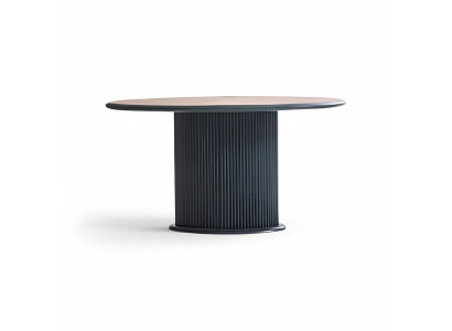 Table en bois Table de salle à manger Table à manger 140 cm Table bois Gris Salle à manger