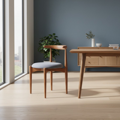 Chaise en bois Chaise de cuisine Chaise de salle à manger Marron Bois Mobilier Chaise Classique