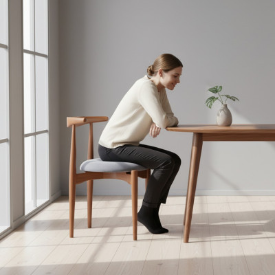 Suite Chaises de salle à manger Chaises de cuisine Ensemble de chaises en bois 2 chaises marron