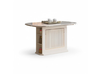 Table à manger moderne Table à manger Table en bois Beige Table en bois de salle à manger