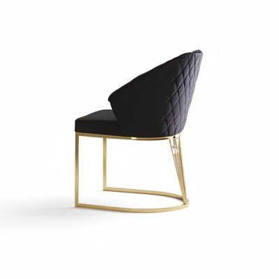 Ensemble de sièges Chaises de salle à manger Salle à manger Rembourrage Noir 6 pièces Chaises