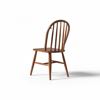 Groupe de chaises en bois Chaises de cuisine Chaises de salle à manger Ensemble de 2 pièces Bois marron
