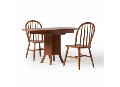 Ensemble salle à manger en bois Table de salle à manger Chaises 5 pièces Marron Salle à manger