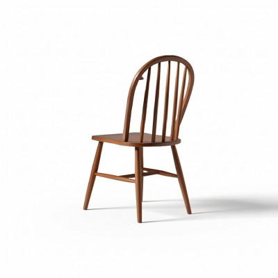 Suite chaises en bois Chaises de cuisine Chaises de salle à manger Ensemble de 6 pièces Bois marron