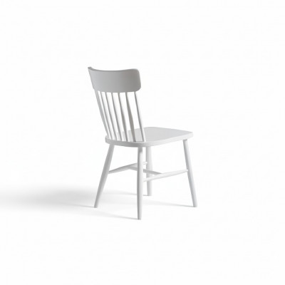 Suite chaises en bois Chaises de cuisine Chaises de salle à manger Ensemble de 2 pièces Bois blanc