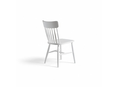 Chaises de salle à manger Ensemble de chaises en bois Chaises de cuisine Set 4 pièces Blanc Bois