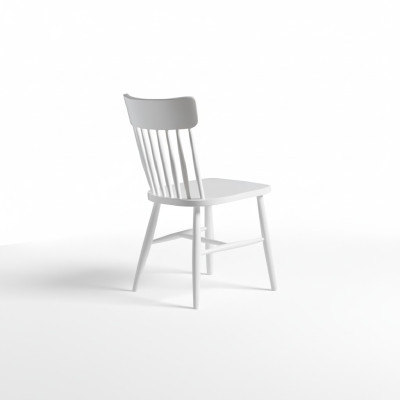 Chaises de salle à manger Groupe de chaises en bois Chaises de cuisine Ensemble de 6 pièces Blanc Bois