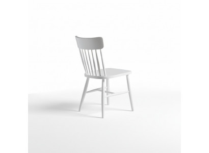 Chaises de salle à manger Groupe de chaises en bois Chaises de cuisine Ensemble de 6 pièces Blanc Bois