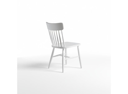 Chaises de salle à manger Groupe de chaises en bois Chaises de cuisine Ensemble de 6 pièces Blanc Bois