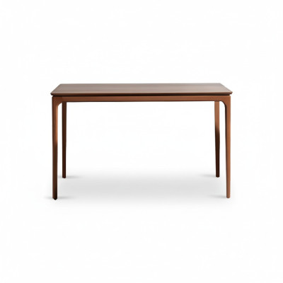 Table de salle à manger classique Table de salle à manger Marron Bois Table en bois Table 130 cm