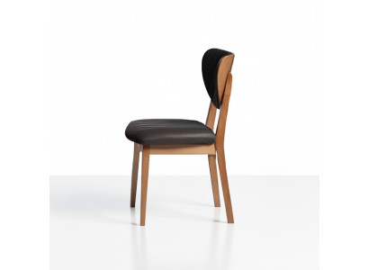 Chaises de salle à manger Ensemble Chaises en bois Chaises de cuisine Tissu 4 pièces Marron Bois