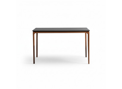 Table à manger classique Table de salle à manger Marron Bois Table en bois Table 130 cm