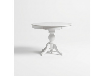 Table ronde de salle à manger Table de salle à manger extensible Table en bois Table blanche