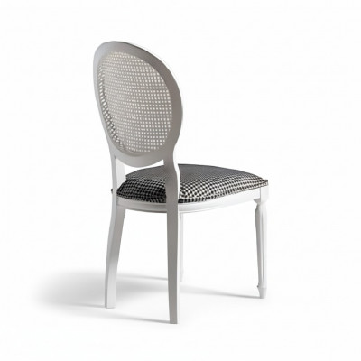 Suite de chaises de salle à manger Chaises rembourrées Chaises de cuisine Ensemble de 4 pièces Blanc Bois