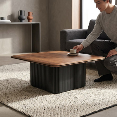Table basse Table basse Table basse Table d'appoint Bois Marron Table Design