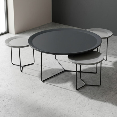 Table basse Table basse Groupe Table basse Table de canapé Table d'appoint Table noire