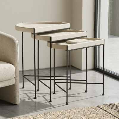 Tables d'appoint complètes table basse beige tables basses Canapé