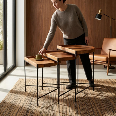 Table basse Braun e Complète e Tables d'appoint Tables de canapé Tables à café