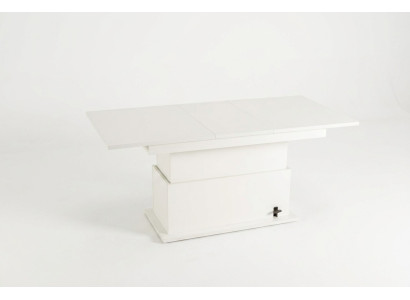 Table de salle à manger extensible Table basse Table en bois Table basse Mobilier Blanc