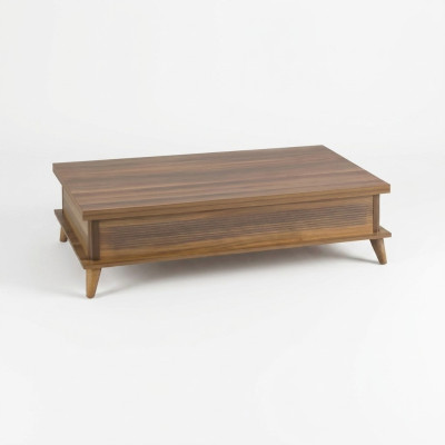 Table basse Table basse extensible Table à manger Table Bois Marron Meubles