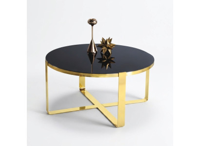 Table basse Table basse Table basse moderne Table d'appoint en verre et or