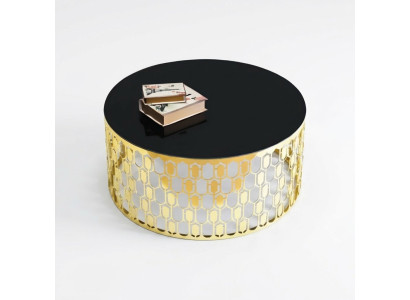 Table de canapé Table basse Table basse Table d'appoint Table en or Table moderne en verre