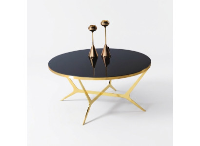 Table Salon Table basse Table de canapé Table basse Table d'appoint Or