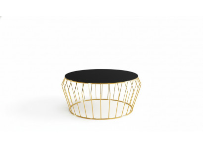 Table basse dorée Salon Table basse Table Table d'appoint Table à café
