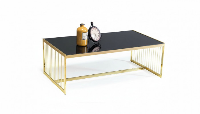 Table basse Table basse Salon Table Table d'appoint Table à café Or