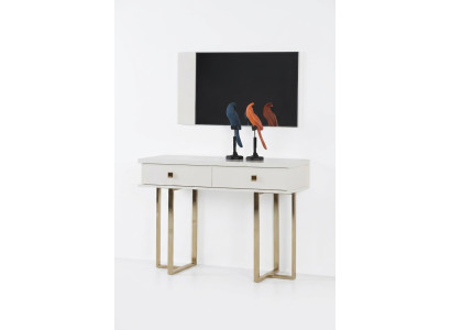 Coiffeuse Table de toilette Blanche Table de toilette en bois Console