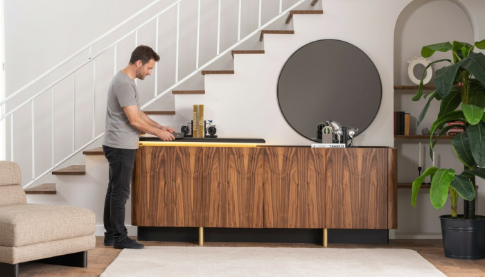 Buffet Sideboard Armoire Buffet en bois Armoire Bois Marron Commode Meubles