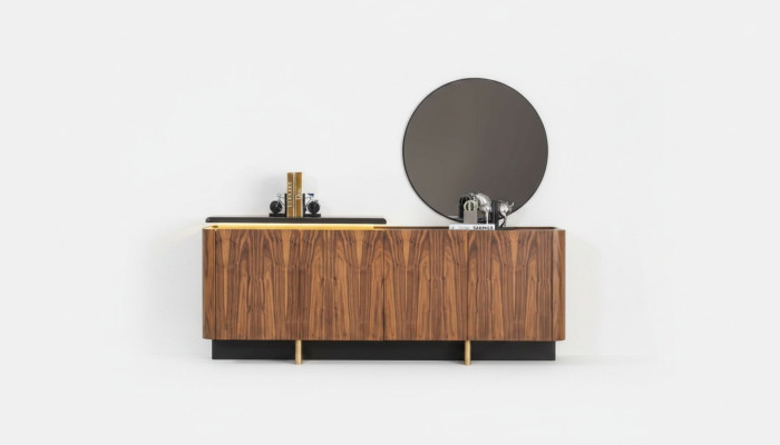Buffet Sideboard Armoire Buffet en bois Armoire Bois Marron Commode Meubles