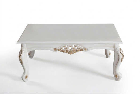 Table basse de luxe, Tables basses classiques, Table d'appoint, Table en bois 130x80.