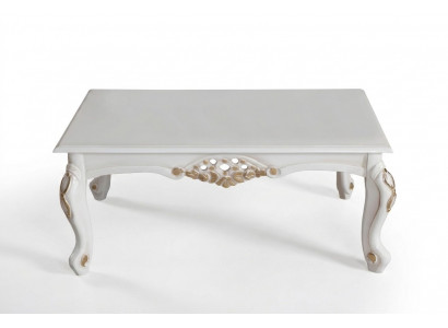 Table basse de luxe, Tables basses classiques, Table d'appoint, Table en bois 130x80.