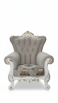 Beau fauteuil de style classique pour le salon avec des motifs brillants