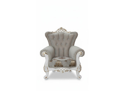 Beau fauteuil de style classique pour le salon avec des motifs brillants