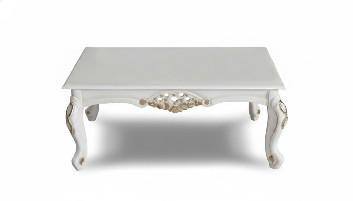 Table basse Table de luxe Table de salon Design Tables Rectangulaires Blanc