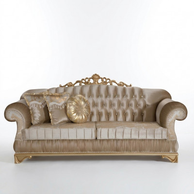 Canapé confortable de style classique avec un design et une décoration uniques.