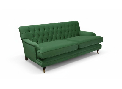 Canapé designer 3 places Chesterfield Tissu de luxe en textile